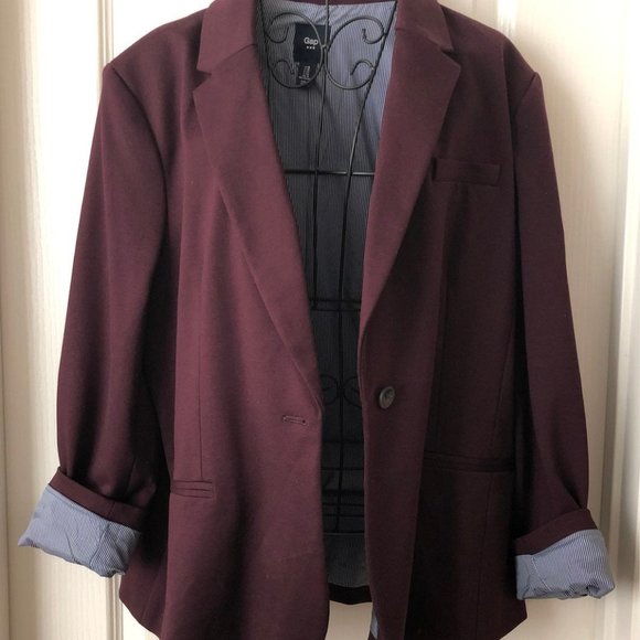 NWOT Gap Plum / Purple Blazer Size 4 - Picture 3 of 3